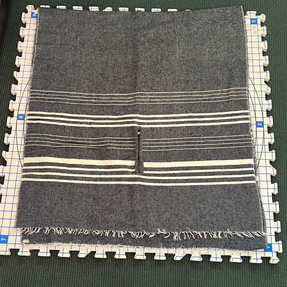 Super soft J. Crew Blue & White Scarf/Wrap